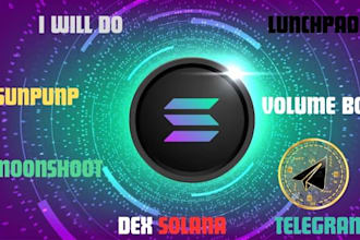 do moonshoot memecoin sunpump dex solana volume bot presale launchpad telegram