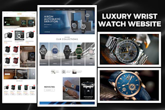 build luxury wrist watch website watch shopify store watch website