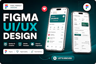 do UI UX design, mobile app or website saas UI UX design in figma