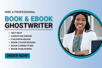 ghostwrite self help ebook, amazon kindle ghost book writer, ebook ghostwriter