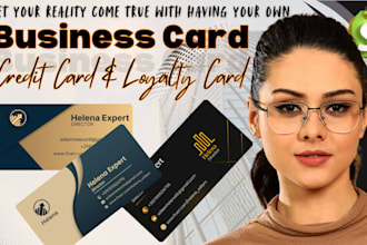 design business card, credit card, debit card and gift card with free revisions