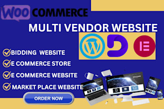 design multi vendor ecommerce marketplace, wordpress website