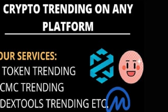 cmc trending bot, telegram promotion, token listing on cmc listing, 1000x sales
