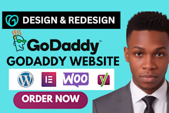 develop godaddy website design, godaddy website redesign, build godaddy website