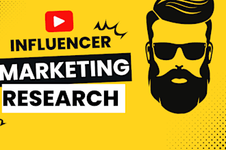 do influencer marketing research and provide email list