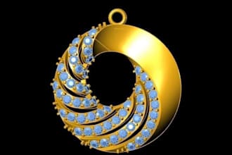 do create any 3d cad pendant design