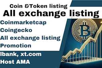 successfully list coin and token on coinmarketcap, coingecko, ico lbank and more