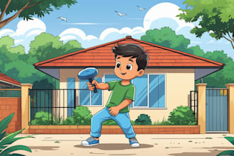 design child book illustration, children picture book illustrator and KDP cover