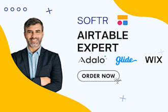design client portal with softr airtable glide adalo miro wix website redesign