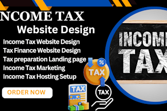 income tax website tax finance website tax preparation website tax landing page