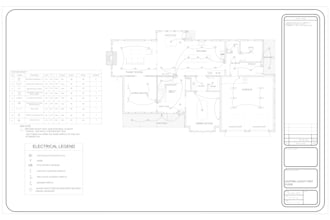 do electrical design, lighting plan, power plan, and load calculations