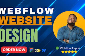 develop and design webflow website, webflow expert, figma to webflow