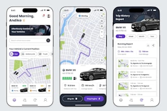 develop gps tracking app, ev charging app, fleet management app, eld software