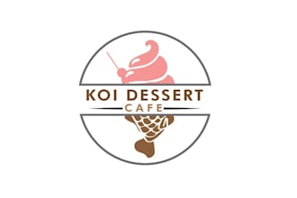 make ice cream desert and cafe logo