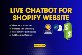 add live customer support chat bot to shopify website using tidio live chatbot