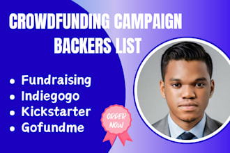 do crowdfunding backers list for indiegogo kickstarter gofundme campaign