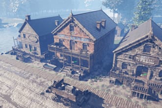 create 3d scifi, fantasy, vr, realistic game environment in unreal engine