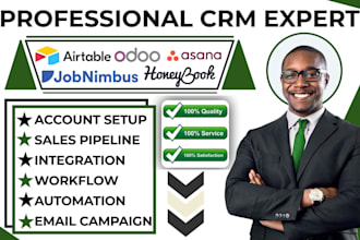 airtable asana jobnimbus automation odoo crm honeybook clockify project manager