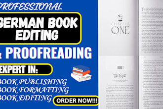 german proofread, edit, format your nonfiction manuscripts, book formatting