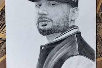 do pencil portrait of your special moments