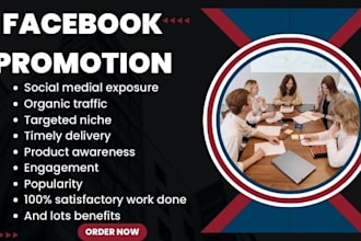 facebook promotion, create and manage fb business page, promotion your business