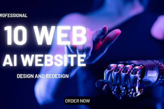 design 10web ai website 10web ecommerce website 10web chatbot ai optimization