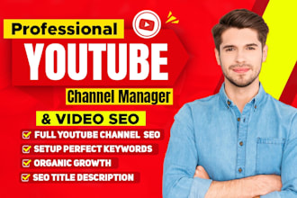 be best youtube video SEO expert and channel growth manager