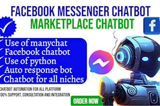 create facebook messenger bot,  whatsapp chatbot via whatsapp bot api,