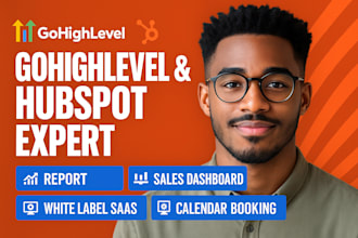 gohighlevel report hubspot sales dashboard ghl white label saas calendar booking