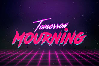 create 80s retro vintage logo in chrome text effect