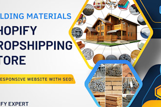 create a professional dropshipping store for building materials