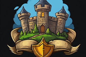 create medieval, fantasy, rpg gaming logo
