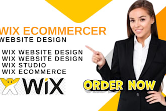 do wix website design or redesign, create wix responsive landing page, ecommerce