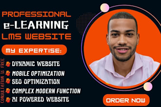 build learning management website lms school website