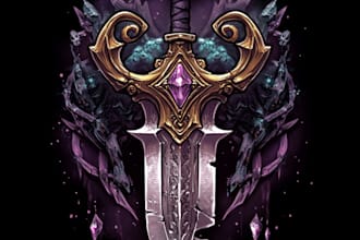 design hand paint fantasy logo