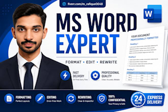 fix, format and redesign ms word documents professionally