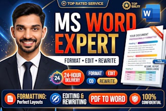 fix, format and redesign ms word documents professionally
