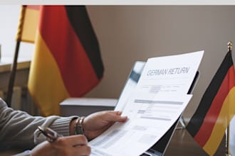 prepare german income return, tax filing and submission on your behalf