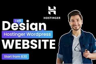 design responsive hostinger website, redesign hostinger wordpress website