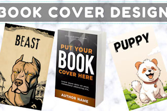 design awesome book cover, movie poster, paperback, cookbook cover, kindle cover