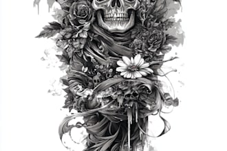 create a beautiful tattoo sleeve art