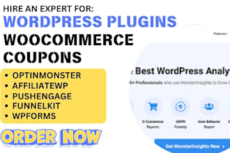 set up wordpress woocommerce coupon wpforms affiliatewp optinmonster coupon box