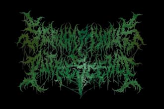 make custom brutal death metal, deathcore logo for your band