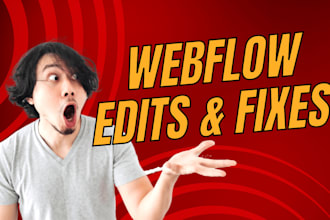 edit and fix your existing webflow website