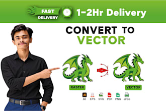 vector tracing, redraw logo or image to vector