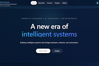 create a professional portfolio for you