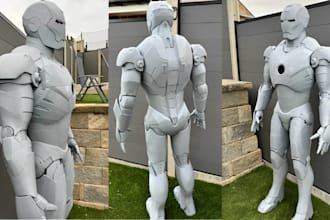 do 3d cosplay models full knight armor face mask helmet prop for 3d printing
