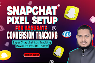 fix or snapchat pixel tracking setup to maximize your ad performance via GTM 2hr