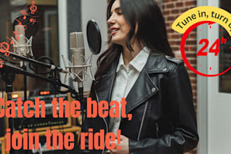 compose a podcast jingle, tv ads jingle and radio intro in 24 hrs