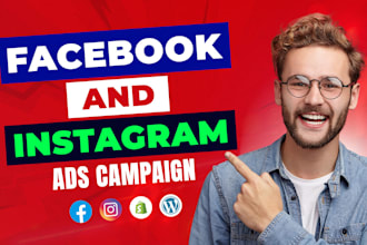 setup facebook and instagram ads campaign, run shopify fb advertising
